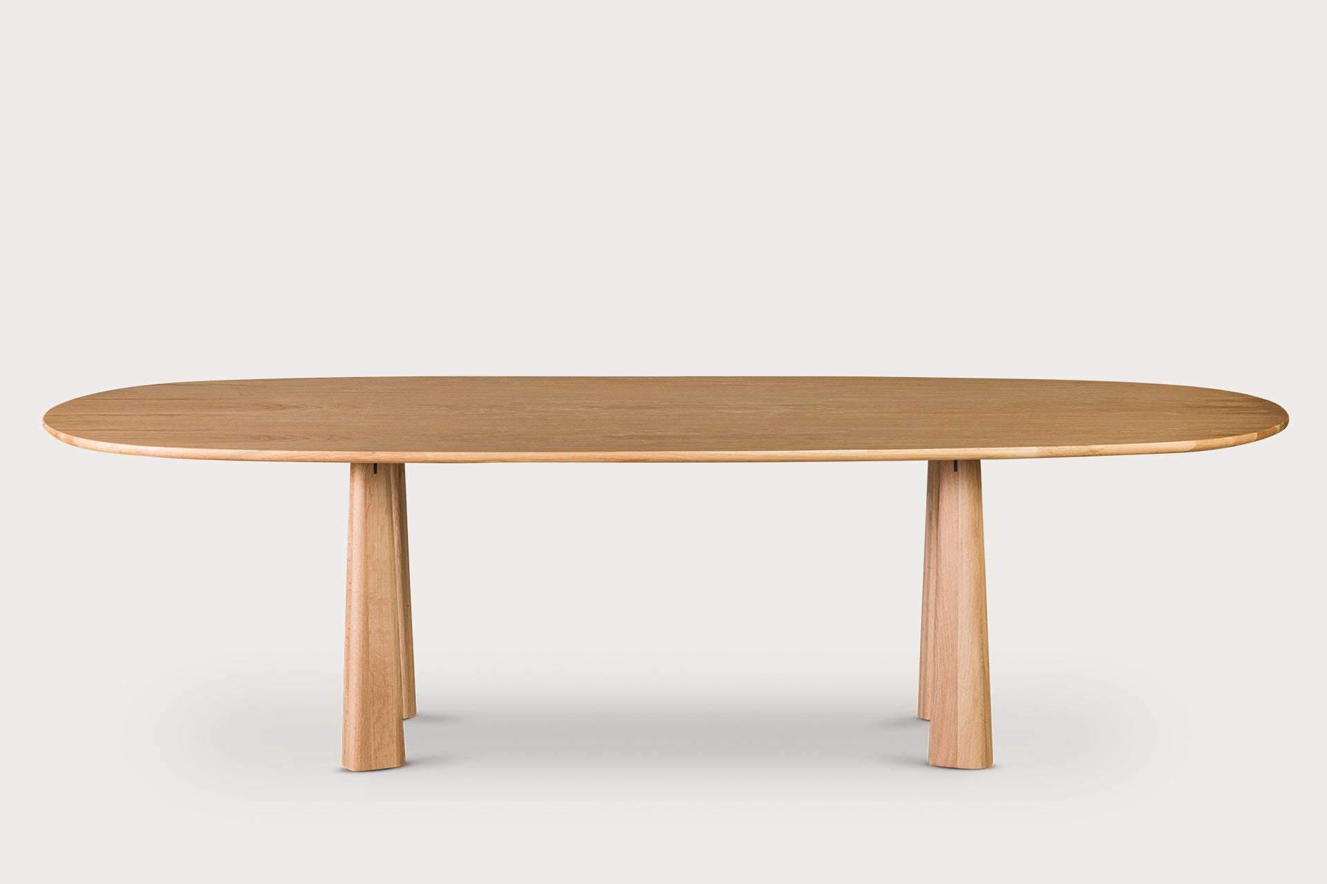 Filika Oval Dining Table for 8, Solid Oak, 280 cm