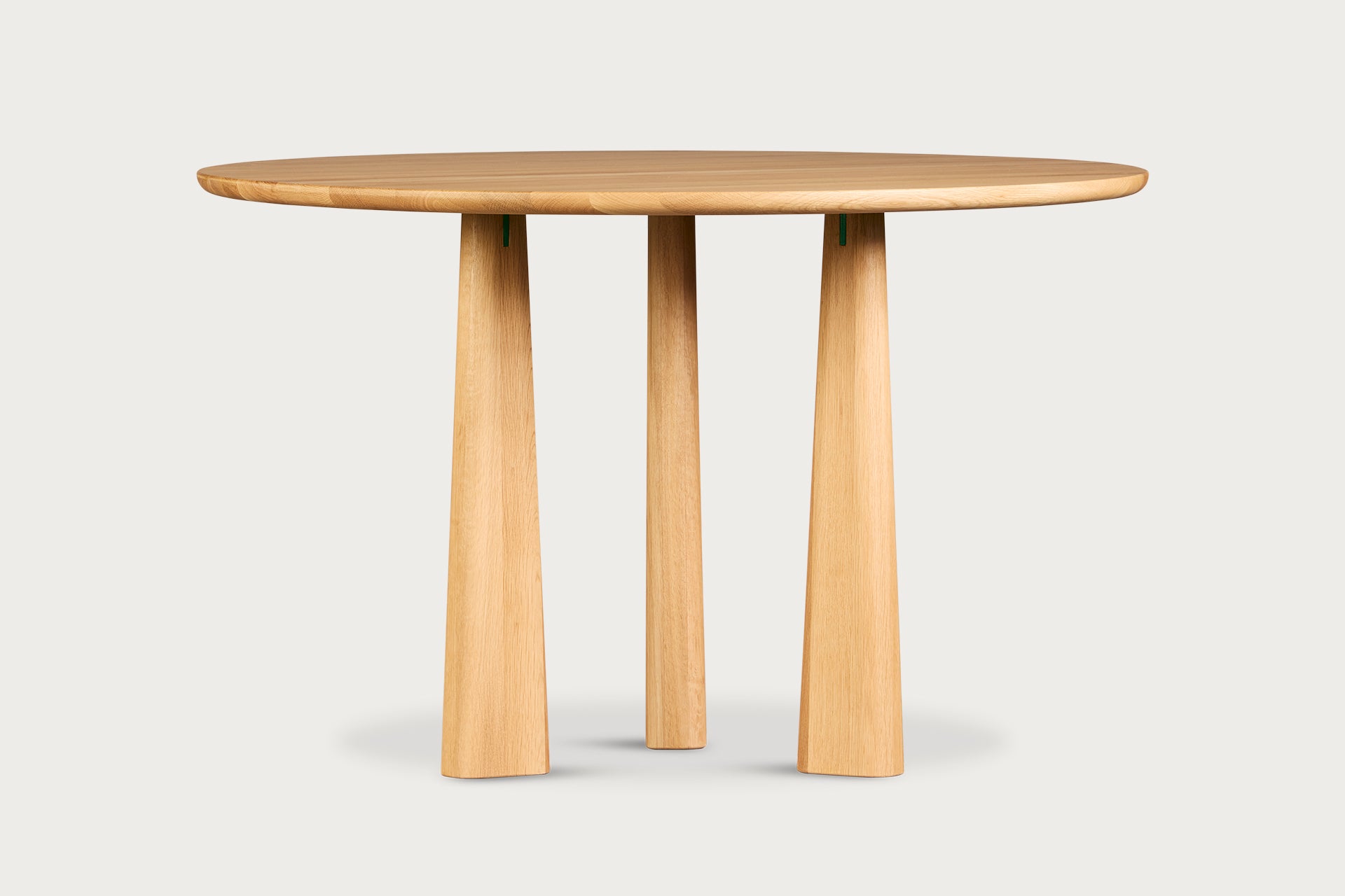 Filika Round Dining Table for 4, Solid Oak, 115 cm