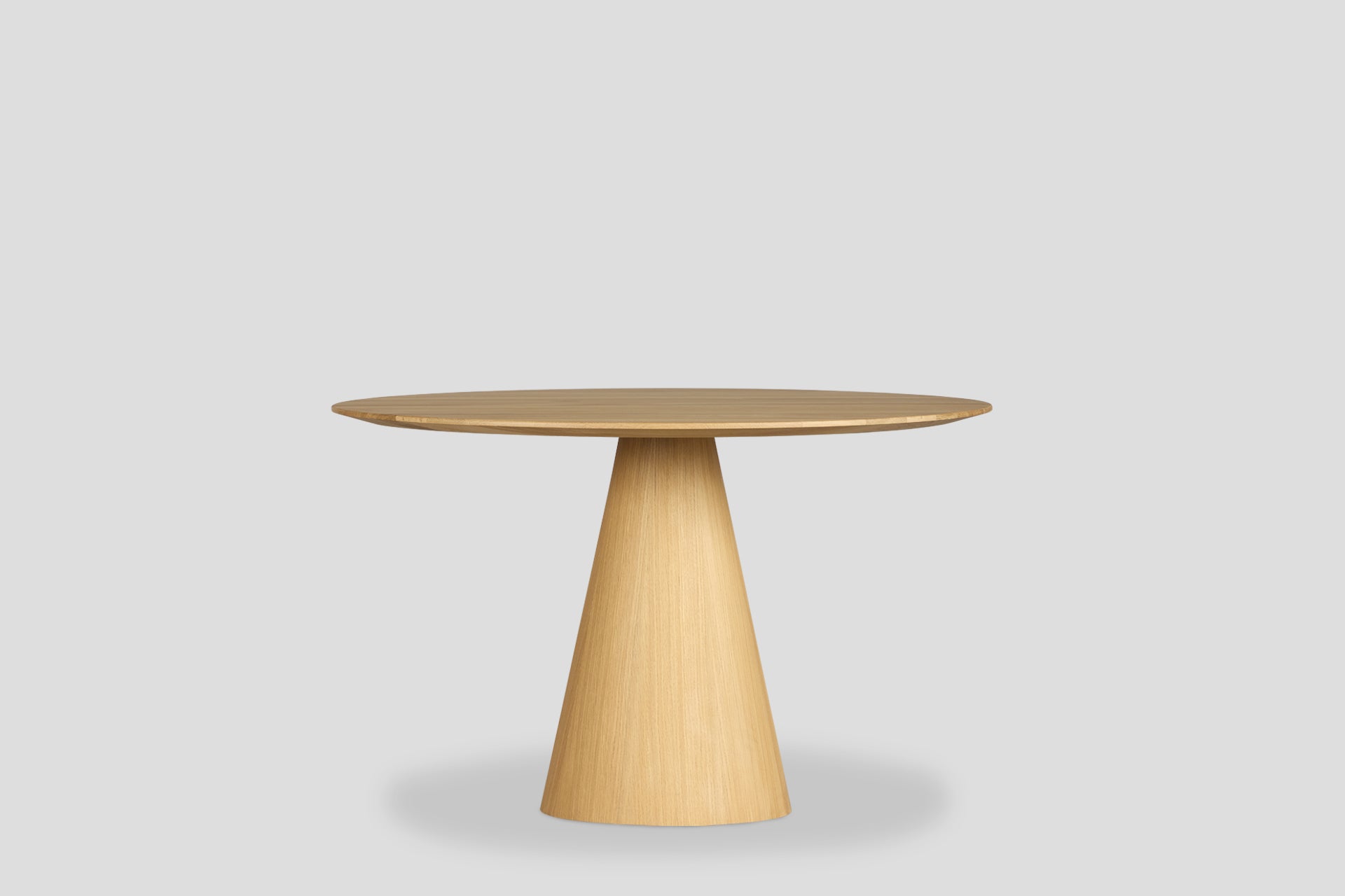Pico Wooden Round Table – Oak Natural Leg, Oak Natural Table Top (120 cm)
