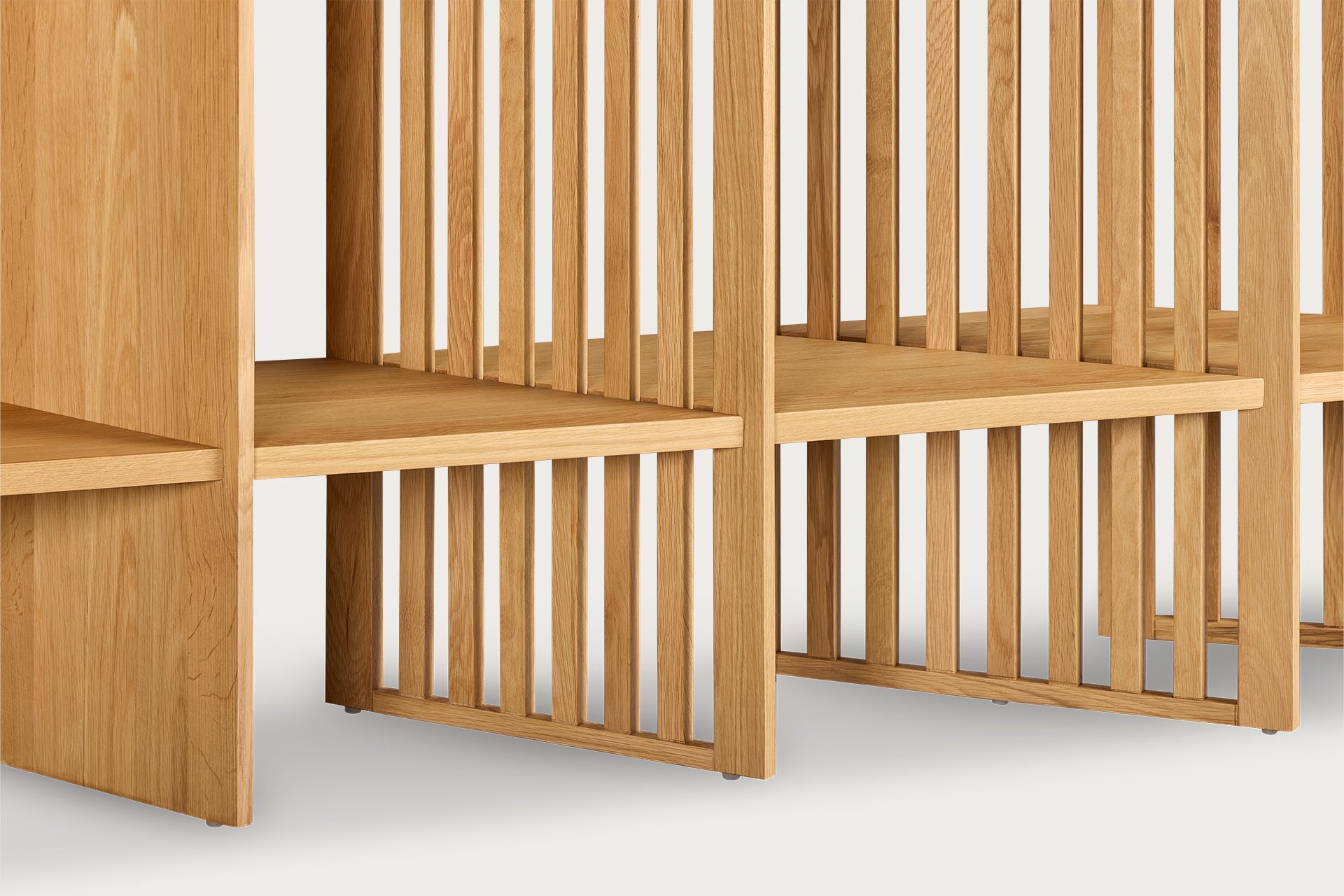 Ma Bookcase/Shelf/Screen – Solid Wood Oak, Natural