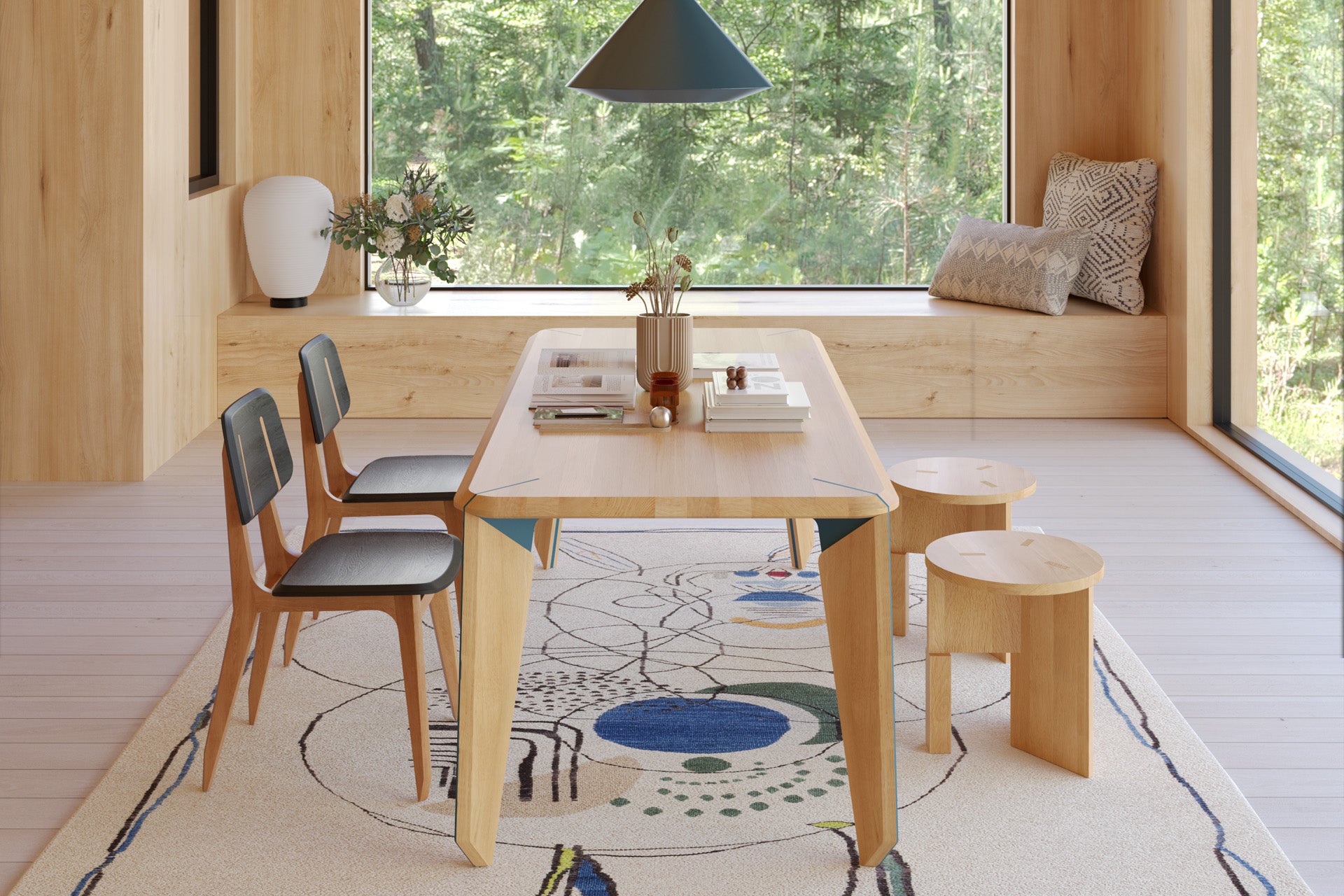 Lika Rectangular 6 Person Dining Table