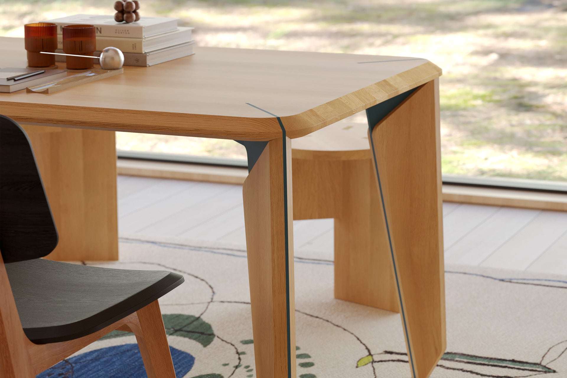 Lika Rectangular 6 Person Dining Table