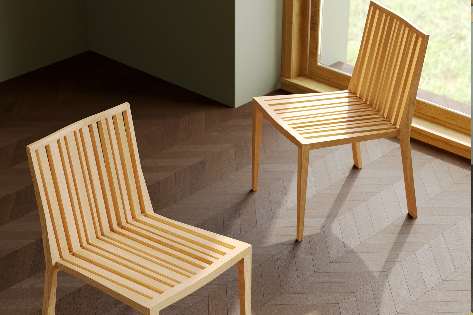 Lumin Chair – Solid Oak, Natural