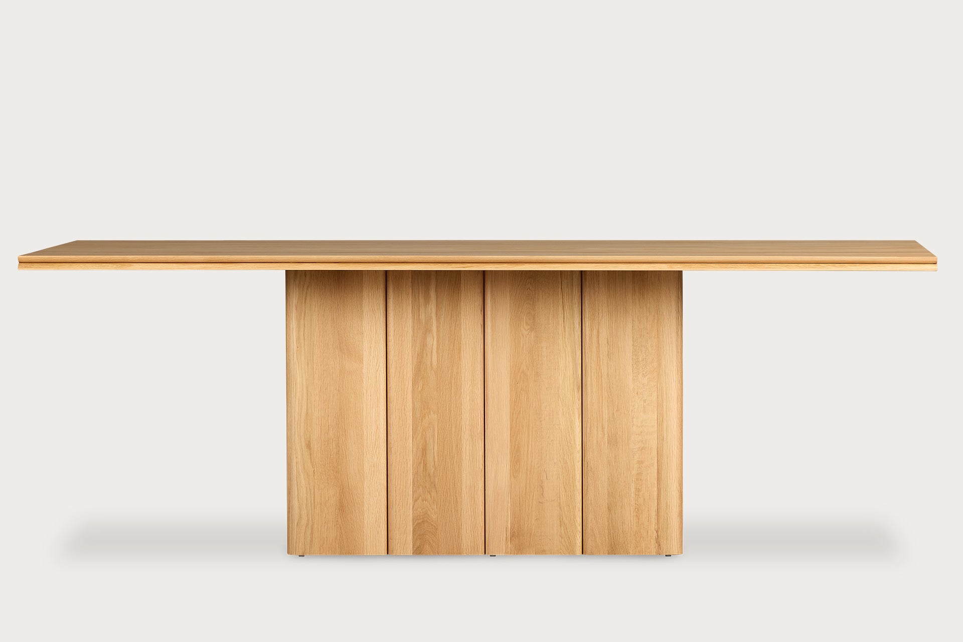 Fam Rectangular Dining Table for 6, Solid Oak