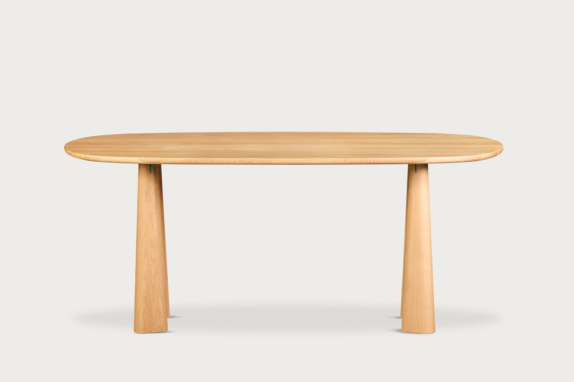 Filika Oval Dining Table for 6, Solid Oak, 180 cm
