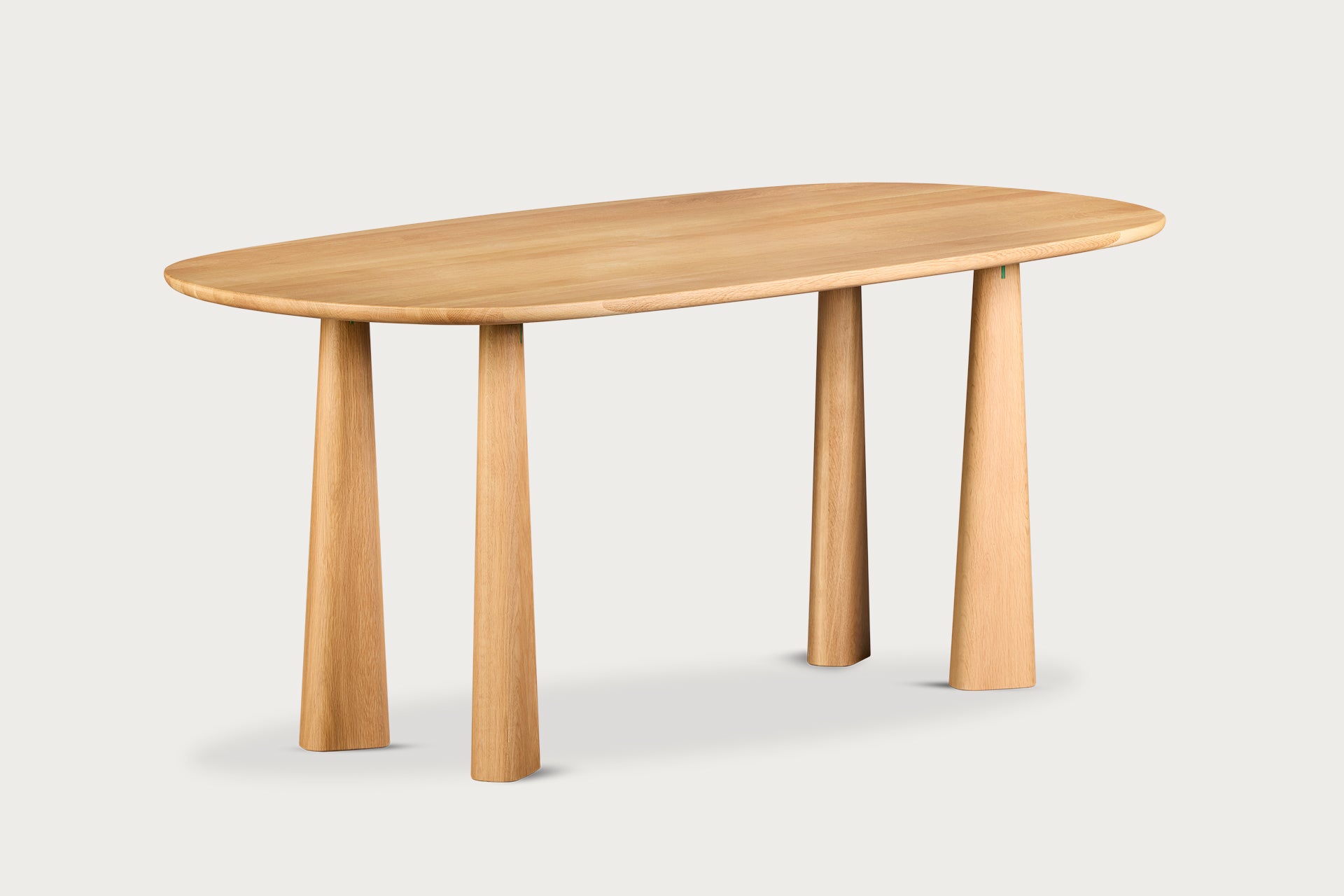 Filika Oval Dining Table for 6, Solid Oak, 180 cm