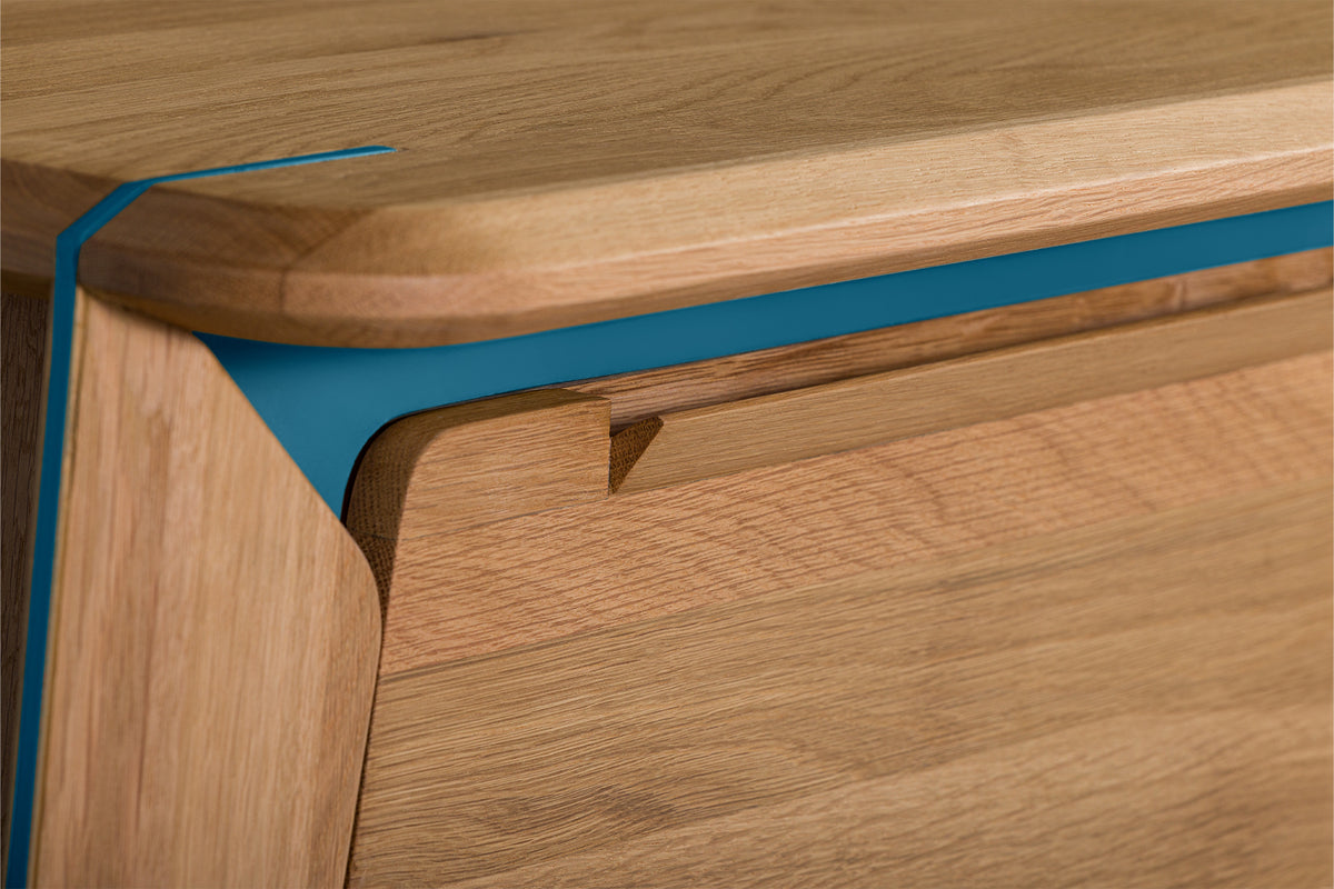 Lika TV Unit with Colorful Metal Details
