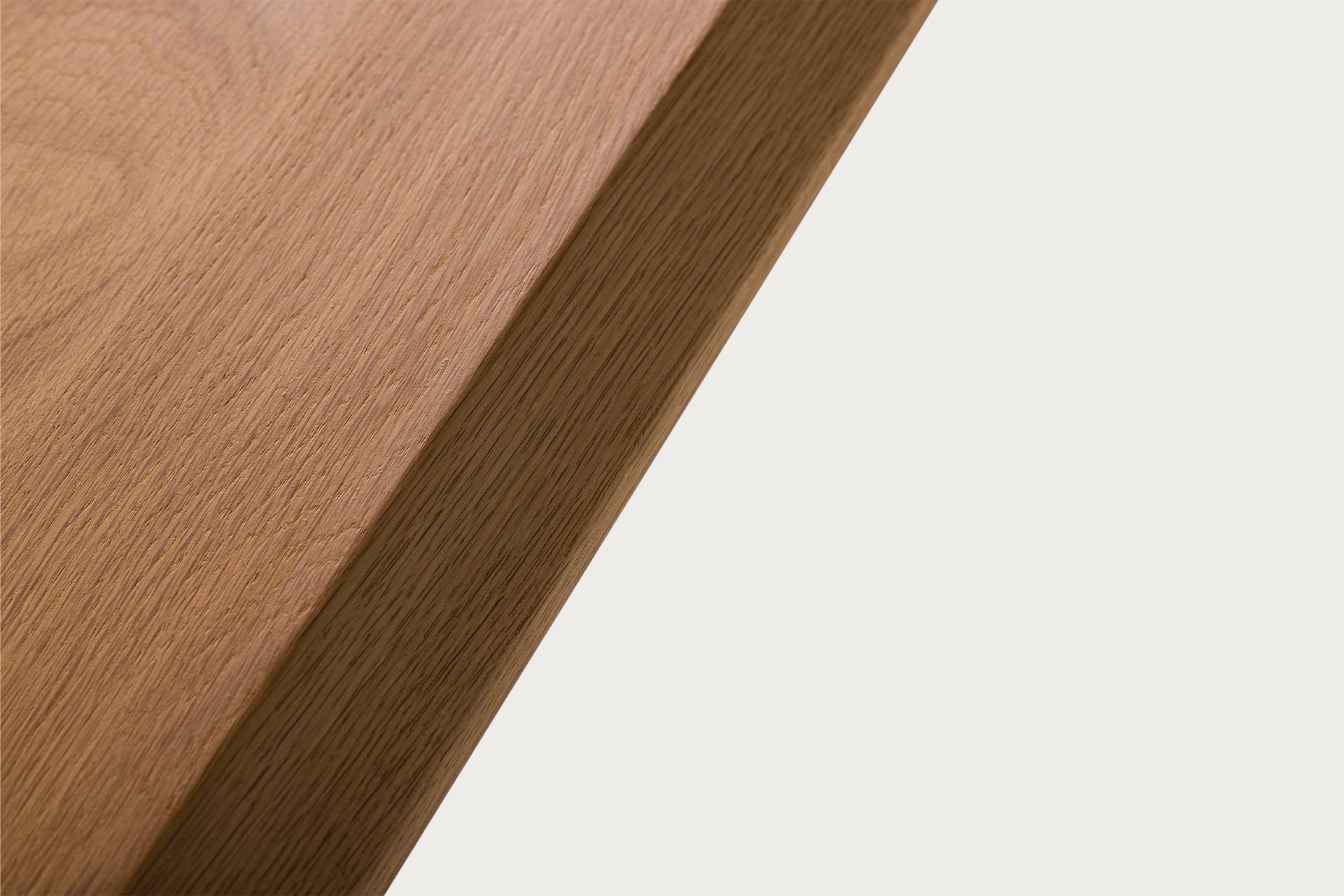 Lika Rectangular Dining Table for 6 Solid Oak, Walnut Detail, 200 cm