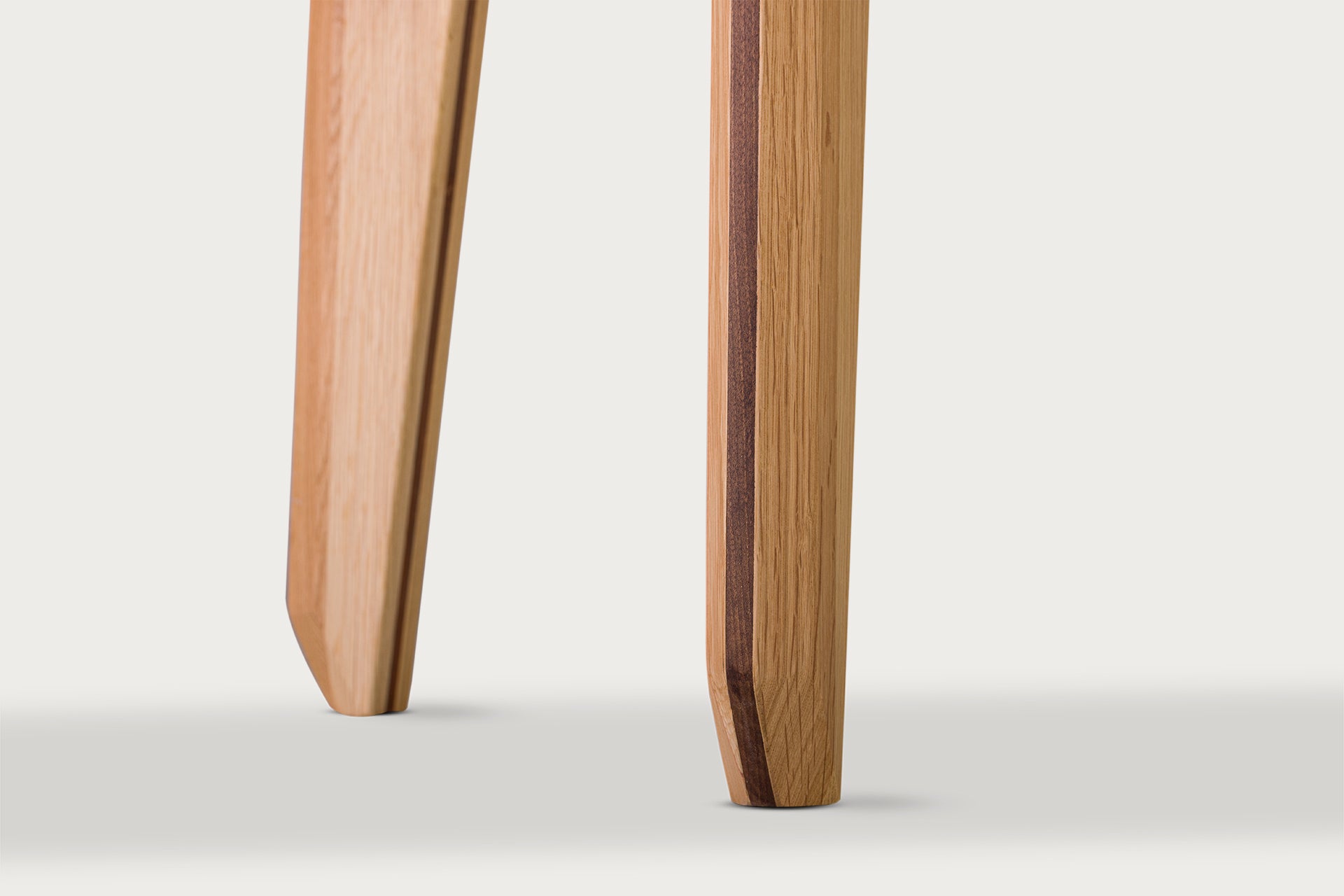 Lika Study Desk & Dresser, Solid Oak, Walnut Detail