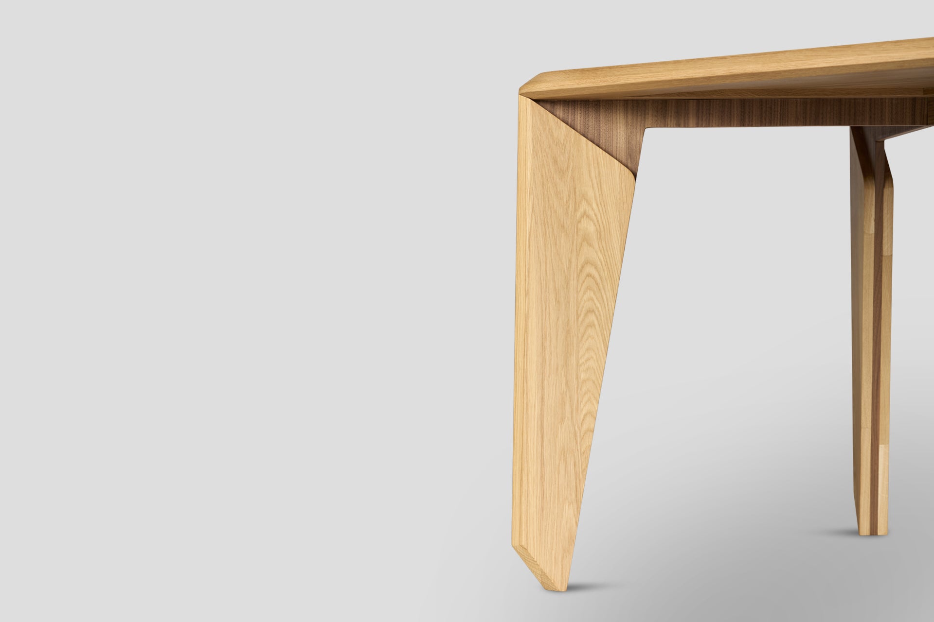 Lika Dikdörtgen 6 Kişilik Yemek Masası Masif Ahşap Meşe, Ceviz Detaylı 160 cm