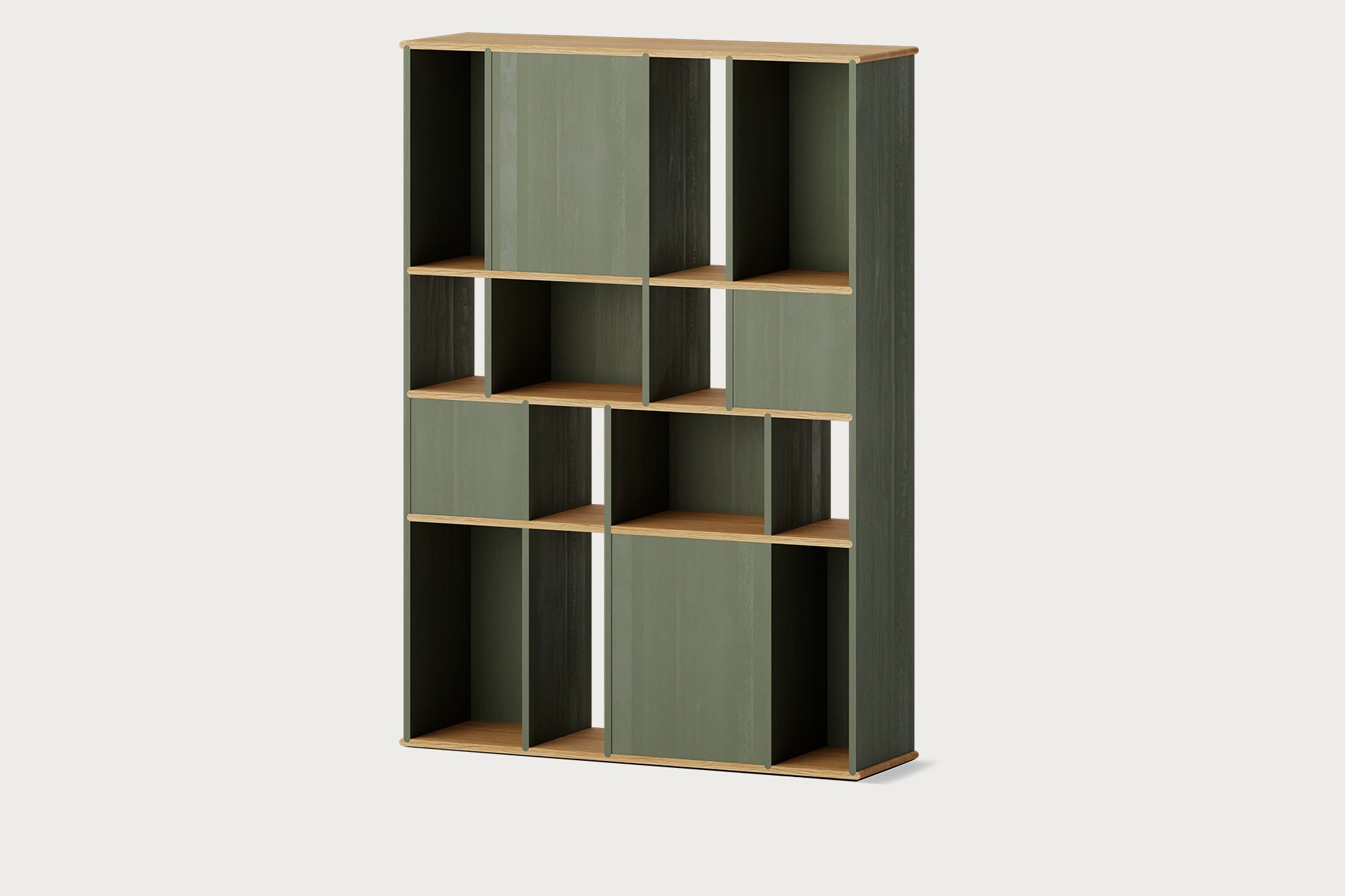Parcel Bookcase with Doors, L