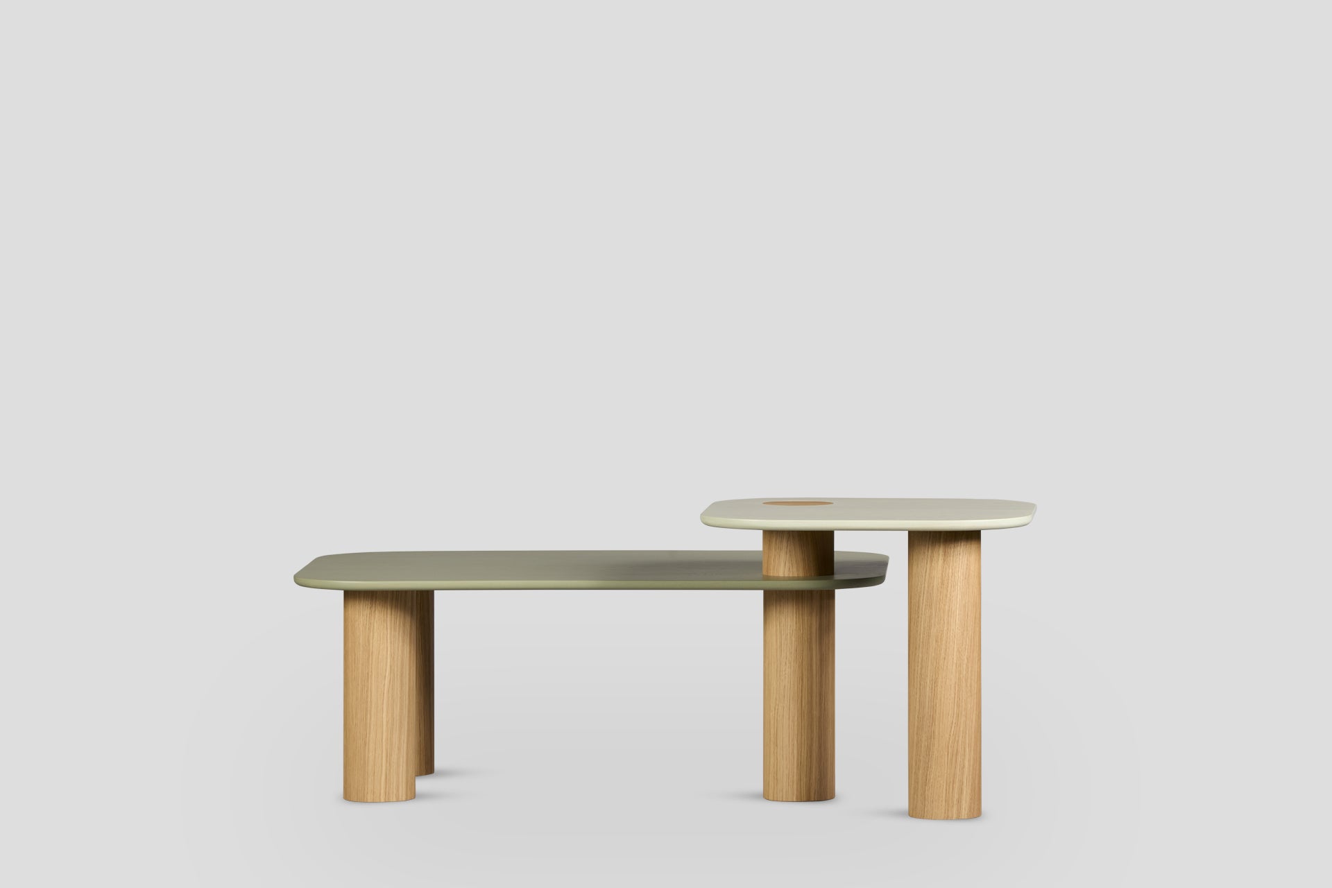 Rol İki Katlı Orta Sehpa Kare